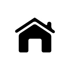 home icon vector, solid logo, pictogram isolated on white