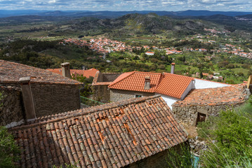 Fototapeta na wymiar Roofs of the portugese province village