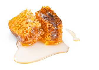 sweet honeycomb and honey
