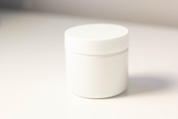 White Cosmetic Jar