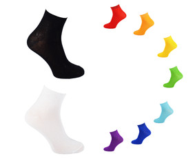 Cotton socks, all colors, colorful collection of socks, sock isolate