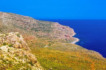 Fototapeta na wymiar Beautiful summer landscape of the Mediterranean Sea