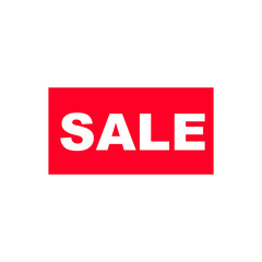 Sale, price tag icon. Sign isolated on white background. Vector flat design illustration