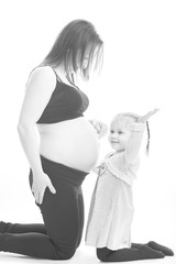 Mama W ciąży  - obrazy, fototapety, plakaty