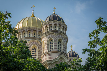 Fototapeta na wymiar riga orthodox church