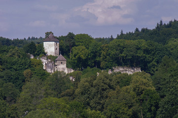 Fototapeta premium Castle ruins in Ojcow National Park - Poland