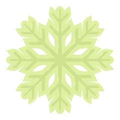 Cold icon, cartoon style