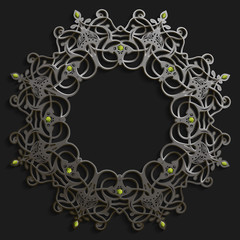 Islamic oriental pattern set, Abstract vector circle ornament collection. Vector muslim background. east ornament, indian ornament, persian motif,3D Wallpaper, banner, web design. Ramadan kareem.