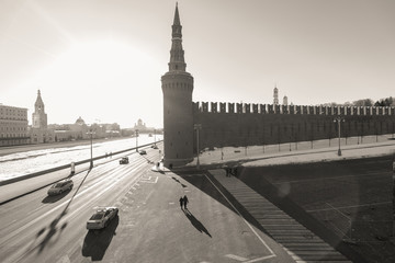 Obraz premium White and black spring Moscow image