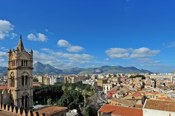 Deurstickers Panorama di Palermo dai tetti della cattedrale  - Sicilia © lamio