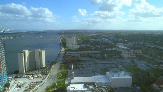 Aerial shot of the Trianon Condominium West Palm Beach Florida
