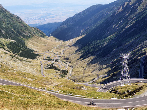 View of Transfagarasan mountain road, Romania