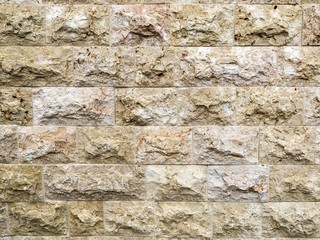 Bright sandstone brick wall texture