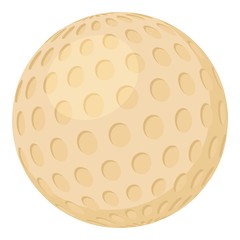 Golf ball icon, cartoon style