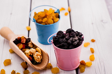raisins on a wooden background