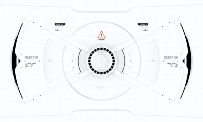 Sci-Fi Virtual Reality Technology Hud Screen Design