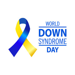 Down syndrome illustration, white background,