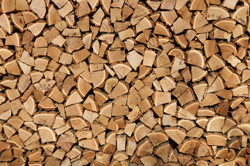 Background of dry firewood