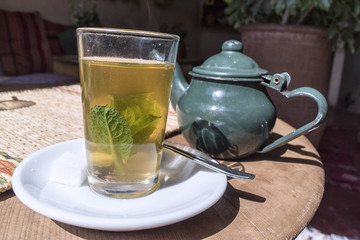 Moroccan  Mint Tea in a Glass