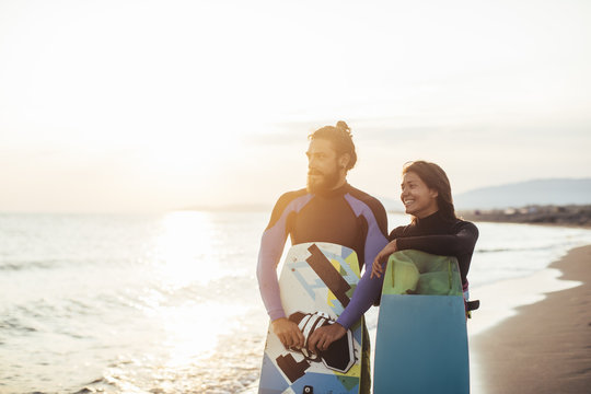Portrait of Kitesurfers