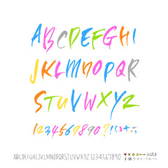 벡터 문자 / 손으로 쓴 글씨체