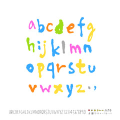 벡터 문자 / 손으로 쓴 글씨체