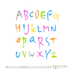 벡터 문자 / 손으로 쓴 글씨체