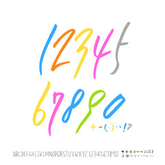 벡터 문자 / 손으로 쓴 글씨체