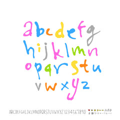 벡터 문자 / 손으로 쓴 글씨체