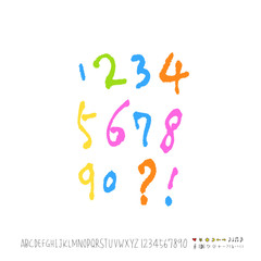 벡터 문자 / 손으로 쓴 글씨체