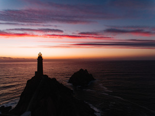 Aerial view of Costa do Morte, Galicia, Spain
