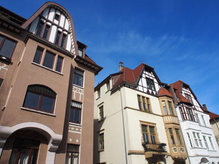 Sanierte Altbaufassaden, Deutschland, NRW