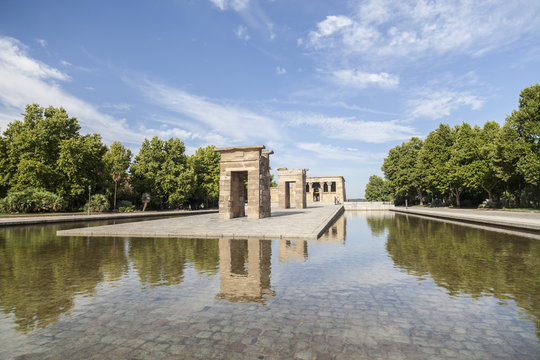 Temple of Debod, ancient egyptian temple,Madrid.Spain.