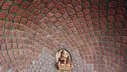 Paintings in a palace in Jaipur, India
