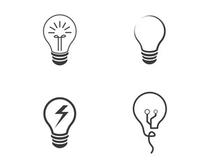 Naklejka premium bulb logo vector
