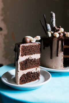 delicious chocolate drip cake