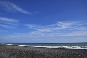 Obraz premium 冬の湘南ビーチ