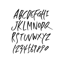 벡터 문자 / 손으로 쓴 글씨체