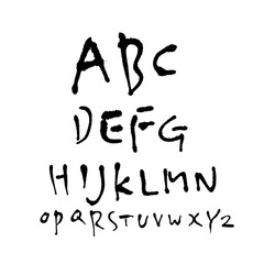 벡터 문자 / 손으로 쓴 글씨체