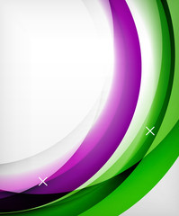 Glossy wave vector background with light and shadow effects, white cross shapes