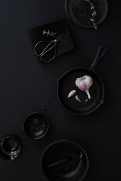 Still life of handmade ceramics