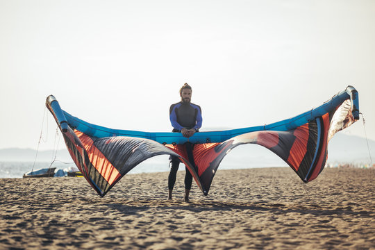 Portrait of Professional Kitesurfer