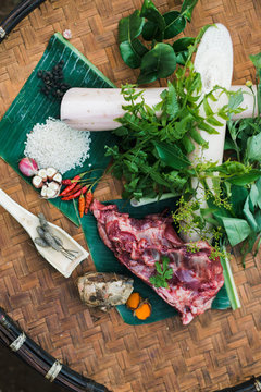 Raw material of native food