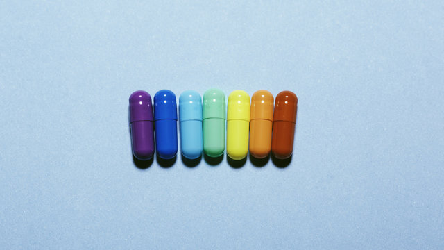Rainbow pills