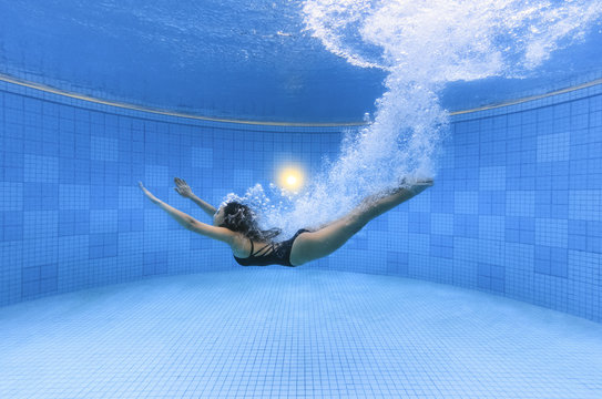 Woman in Swimming Pool