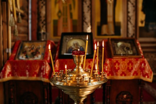 Indoors shot of Orthodox Church