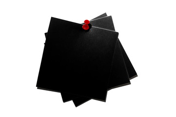 Square note paper. Black