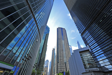 Obraz na płótnie Canvas Shanghai world financial center skyscrapers in lujiazui group