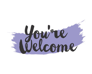 you're welcome alphabet typography font text image vector icon