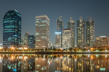 cityscape of night